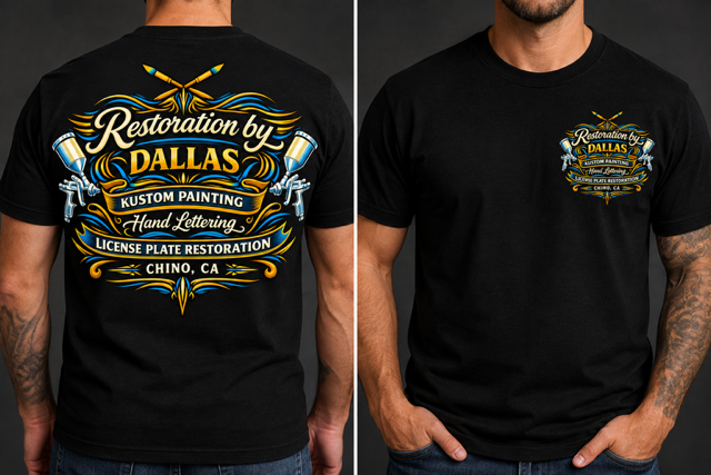 RESTORATION BY DALLAS T-SHIRT